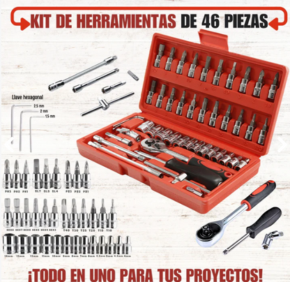 Kit herramientas 46 piezas